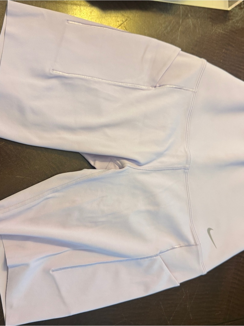 Nike White and Light Purple Dri-FIT Apparel Panel